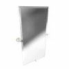 London Terrace 30 x 15 in. Large Frameless Mirror in Polished Nickel