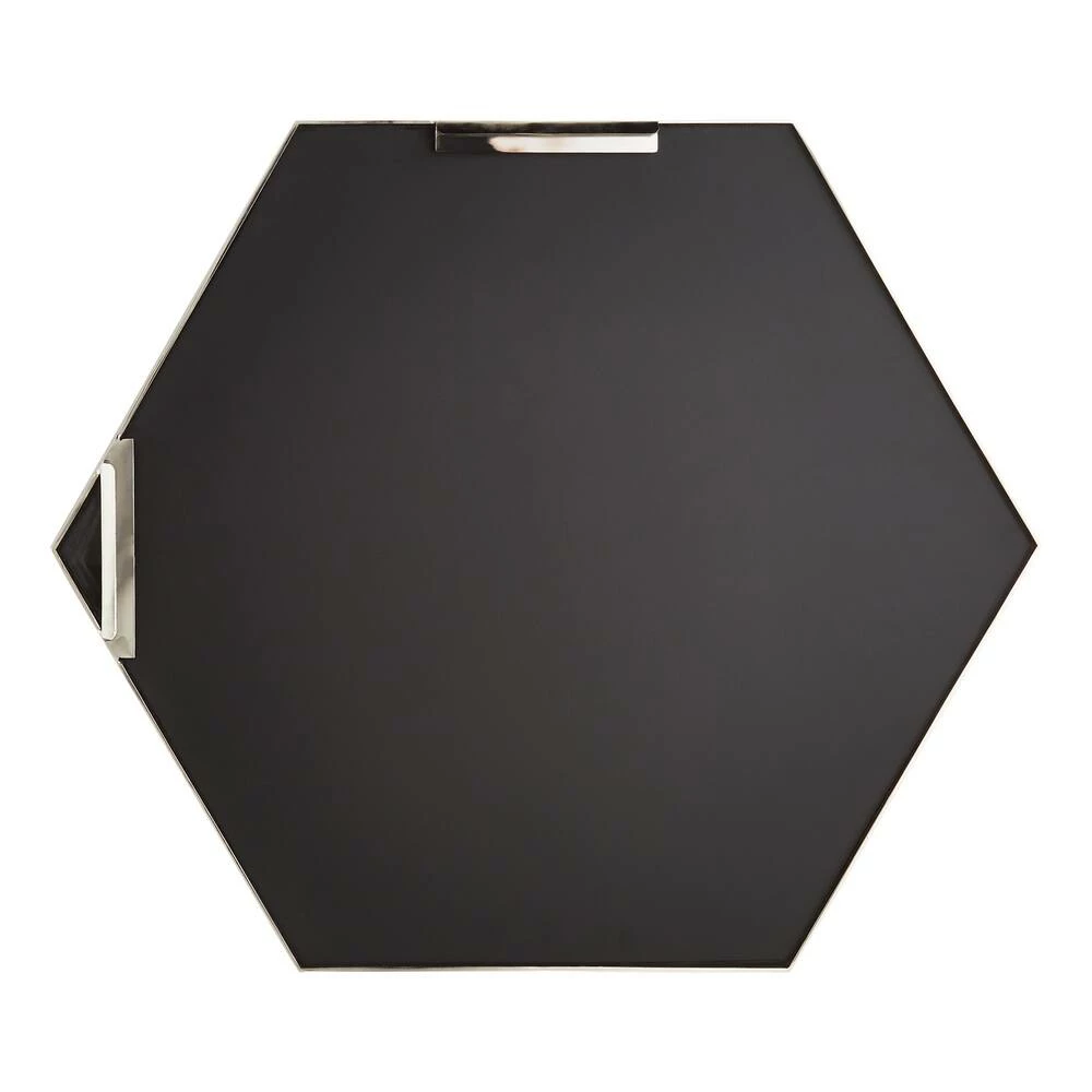 Signature Hardware Sauma 24 in. Hexagonal Vanity Mirror in Antique Brass 2 Signature Hardware Sauma 24 in. Hexagonal Vanity Mirror in Antique Brass - Image 2