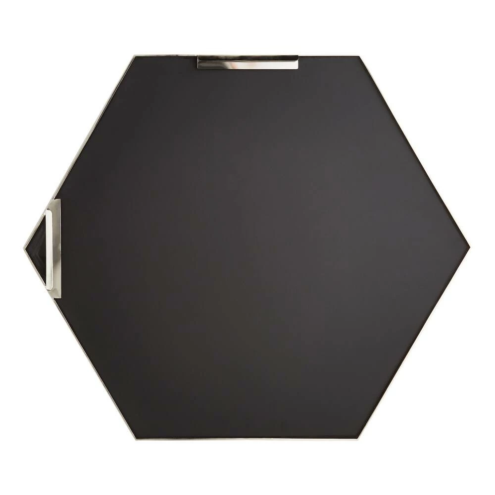Signature Hardware Sauma 24 in. Hexagonal Vanity Mirror in Nickel 2 Signature Hardware Sauma 24 in. Hexagonal Vanity Mirror in Nickel - Image 2