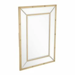 Signature Hardware Joanei 27-7/8 x 38-7/8 x 1-3/8 in. Rectangular Decorative Vanity Mirror in Antique Brass 10 Signature Hardware Joanei 27-7/8 x 38-7/8 x 1-3/8 in. Rectangular Decorative Vanity Mirror in Antique Brass -Lotus & Windoware, Inc. Shop Query 1036