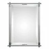 Uttermost Company Adara 35-1/2 in. Rectangle Beveled Mirror in Polished Chrome