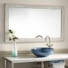 Signature Hardware Wulan 47-1/4 in. Rectangular Mirror in Light Grey