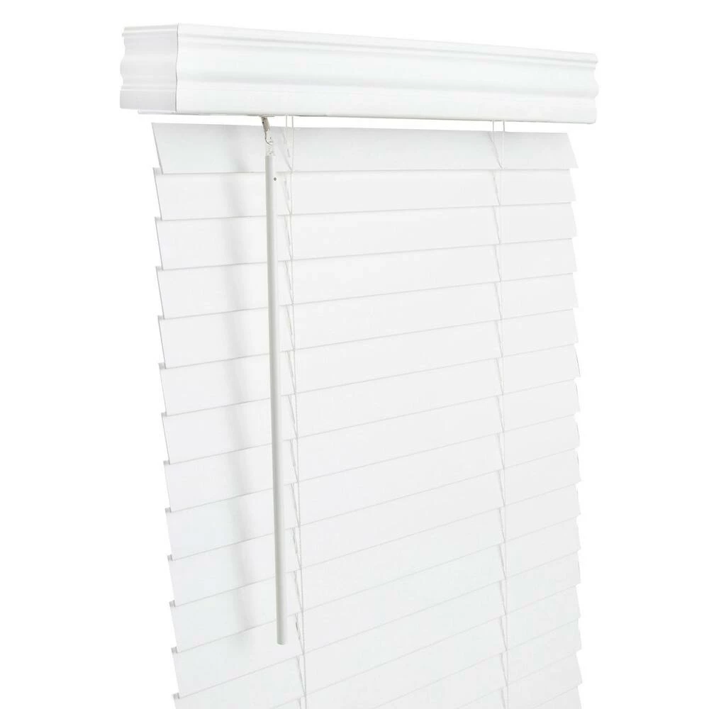 Lotus & Windoware, Inc. 42 x 48 in. PVC, Faux Wood and Painted Steel Cordless Blind in White 1 Lotus & Windoware, Inc. 42 x 48 in. PVC, Faux Wood and Painted Steel Cordless Blind in White
