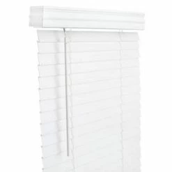 Lotus & Windoware, Inc. 60 x 48 in. Faux Wood Cordless Blind in White
