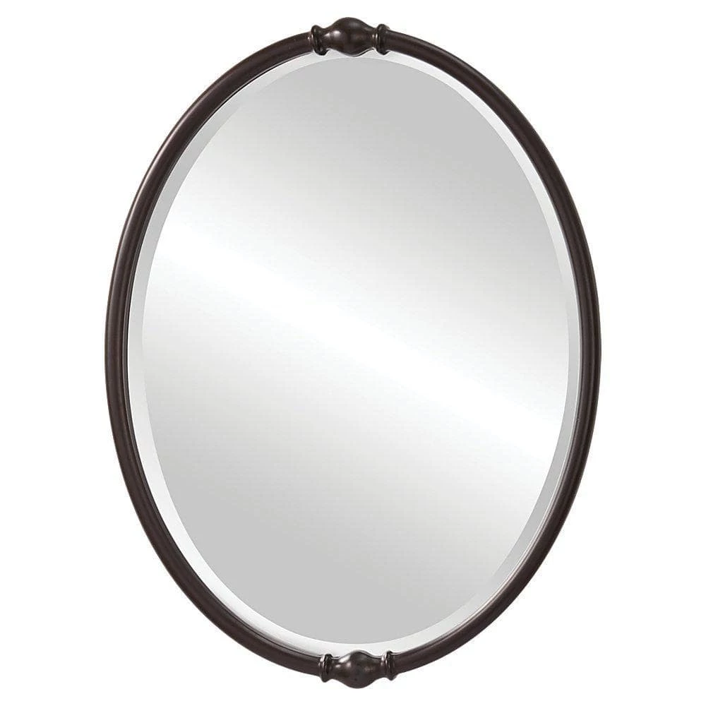 Feiss Jackie 32-7/8 in. Oval Mirror in Oil Rubbed Bronze 1 Feiss Jackie 32-7/8 in. Oval Mirror in Oil Rubbed Bronze