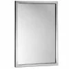 Bobrick 36 in. Frame Mirror in Bright Polished Stainless Steel