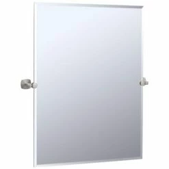 Gatco Rectangle Mirror in Satin Nickel