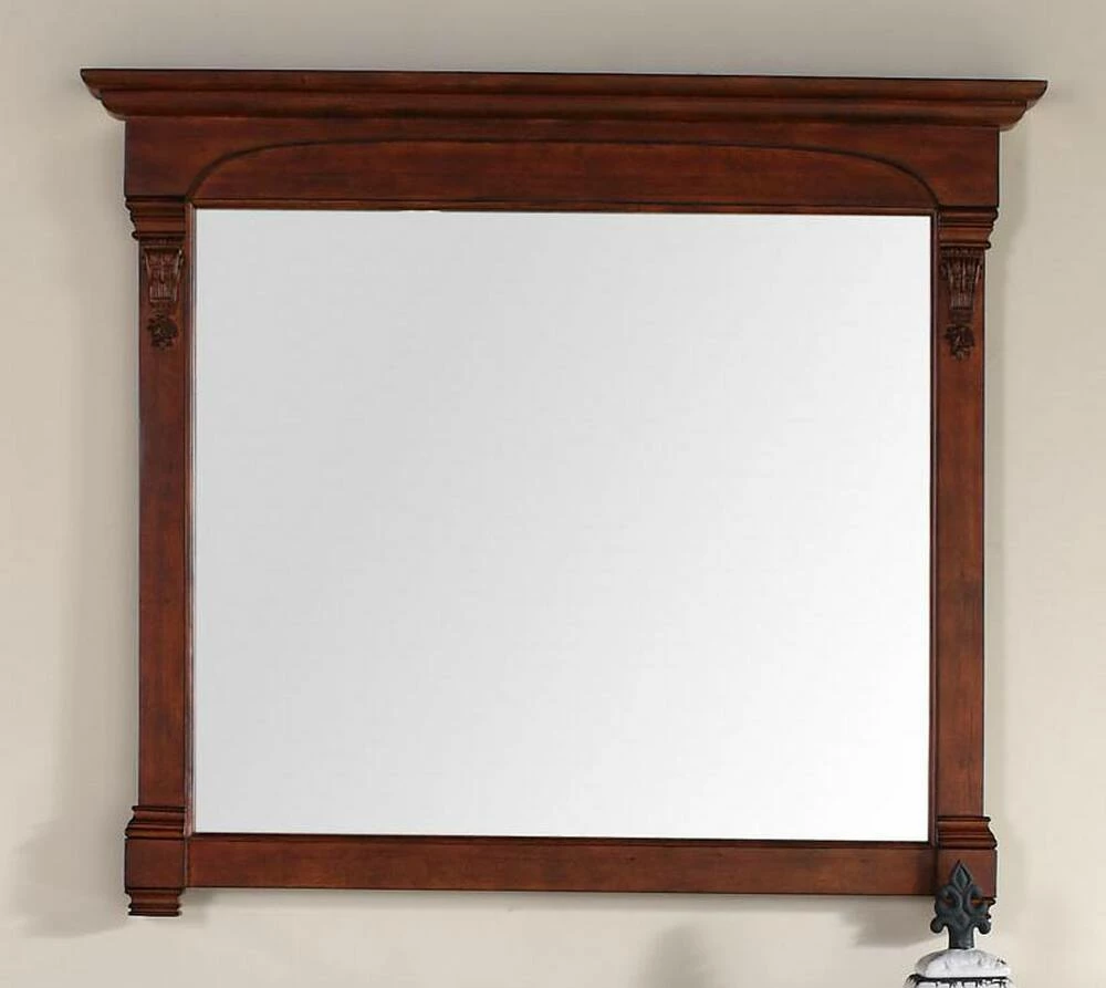 James Martin Vanities Brookfield 47.25 in. Mirror, Warm Cherry 1 James Martin Vanities Brookfield 47.25 in. Mirror, Warm Cherry