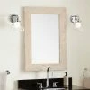 Signature Hardware Maysville 24 in. Rectangular Vanity Mirror in White Wash