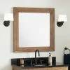 Signature Hardware Maysville 34 in. Square Vanity Mirror in Grey Wash