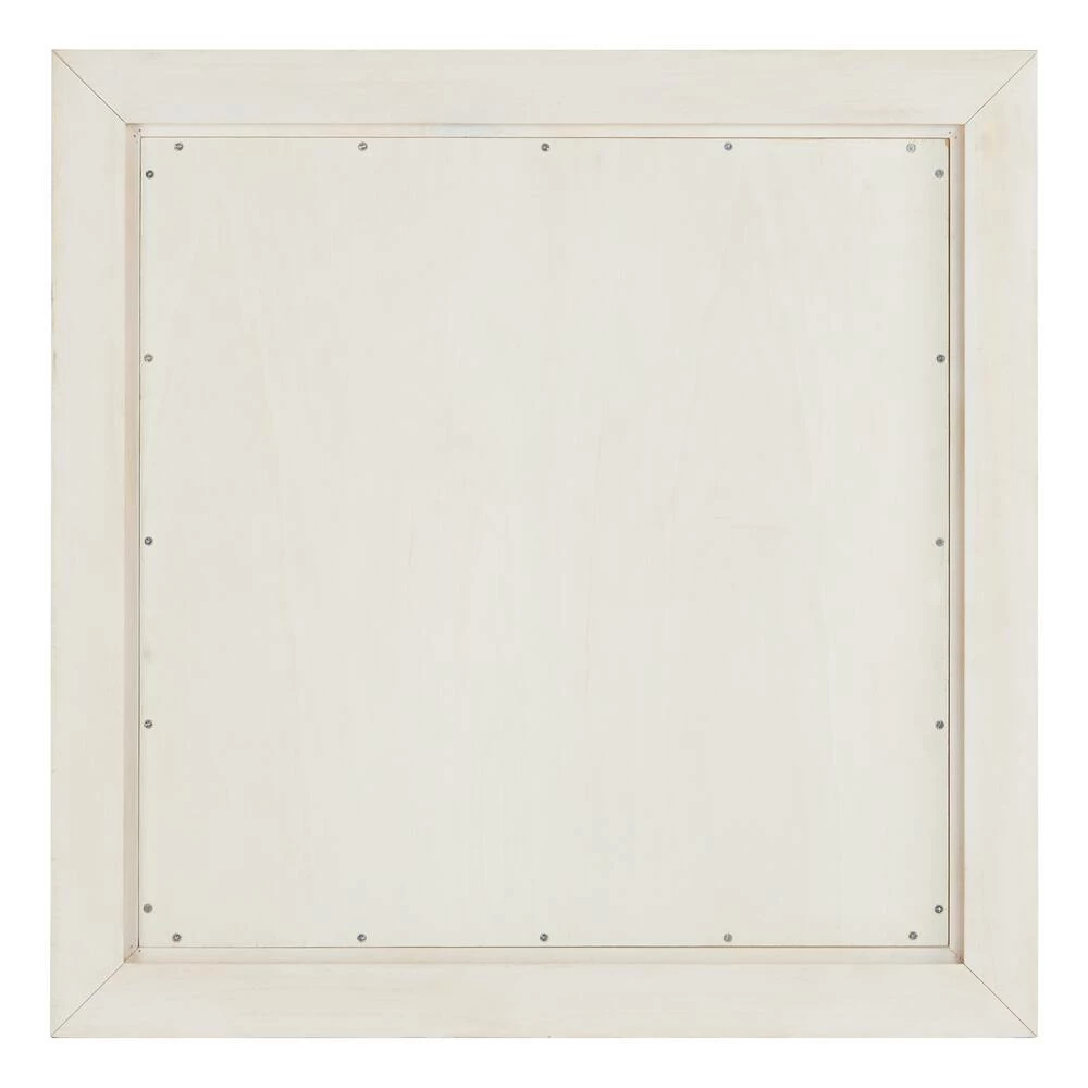 Signature Hardware Maysville 34 in. Square Vanity Mirror in White Wash 2 Signature Hardware Maysville 34 in. Square Vanity Mirror in White Wash - Image 2