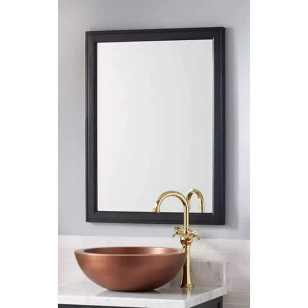 Signature Hardware Robertson 24 in. Mahogany Vanity Mirror in Midnight Navy Blue 1 Signature Hardware Robertson 24 in. Mahogany Vanity Mirror in Midnight Navy Blue