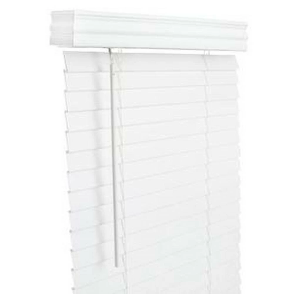 Lotus & Windoware, Inc. 69 x 72 x 2 in. Faux Wood Cordless Blind in White 1 Lotus & Windoware, Inc. 69 x 72 x 2 in. Faux Wood Cordless Blind in White