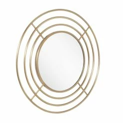 Signature Hardware Reka 30-3/4 x 7/8 in. Round Decorative Vanity Mirror in Antique Brass 10 Signature Hardware Reka 30-3/4 x 7/8 in. Round Decorative Vanity Mirror in Antique Brass -Lotus & Windoware, Inc. Shop Query 1184