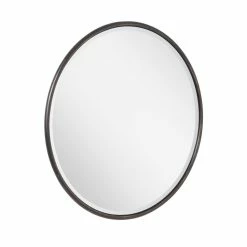 Signature Hardware Reka 30-3/4 x 7/8 in. Round Decorative Vanity Mirror in Nickel 7 Signature Hardware Reka 30-3/4 x 7/8 in. Round Decorative Vanity Mirror in Nickel -Lotus & Windoware, Inc. Shop Query 1188