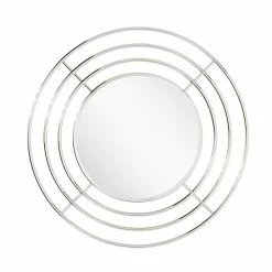Signature Hardware Reka 30-3/4 x 7/8 in. Round Decorative Vanity Mirror in Nickel 8 Signature Hardware Reka 30-3/4 x 7/8 in. Round Decorative Vanity Mirror in Nickel -Lotus & Windoware, Inc. Shop Query 1189
