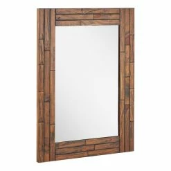 Signature Hardware Ansel 24 in. Rectangular Vanity Mirror in Farmhouse Brown -Lotus & Windoware, Inc. Shop Query 1196