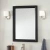 Signature Hardware Talyn 24 in. Rectangular Vanity Mirror in Black