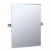 Gatco 31-1/2 x 23-1/2 in. Rectangular Wall Mirror in Polished Chrome