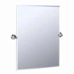 Gatco 31-1/2 x 23-1/2 in. Rectangular Wall Mirror in Polished Chrome