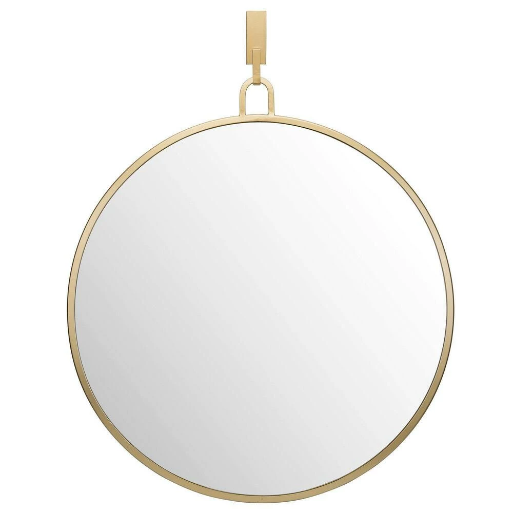 Varaluz Round Stopwatch Mirror in Gold 1 Varaluz Round Stopwatch Mirror in Gold