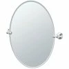 Gatco 26-1/2 x 19-1/2 in. Oval Wall Mirror in Polished Chrome