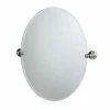 Gatco Tiara 26-1/2 in. Oval Mirror in Satin Nickel