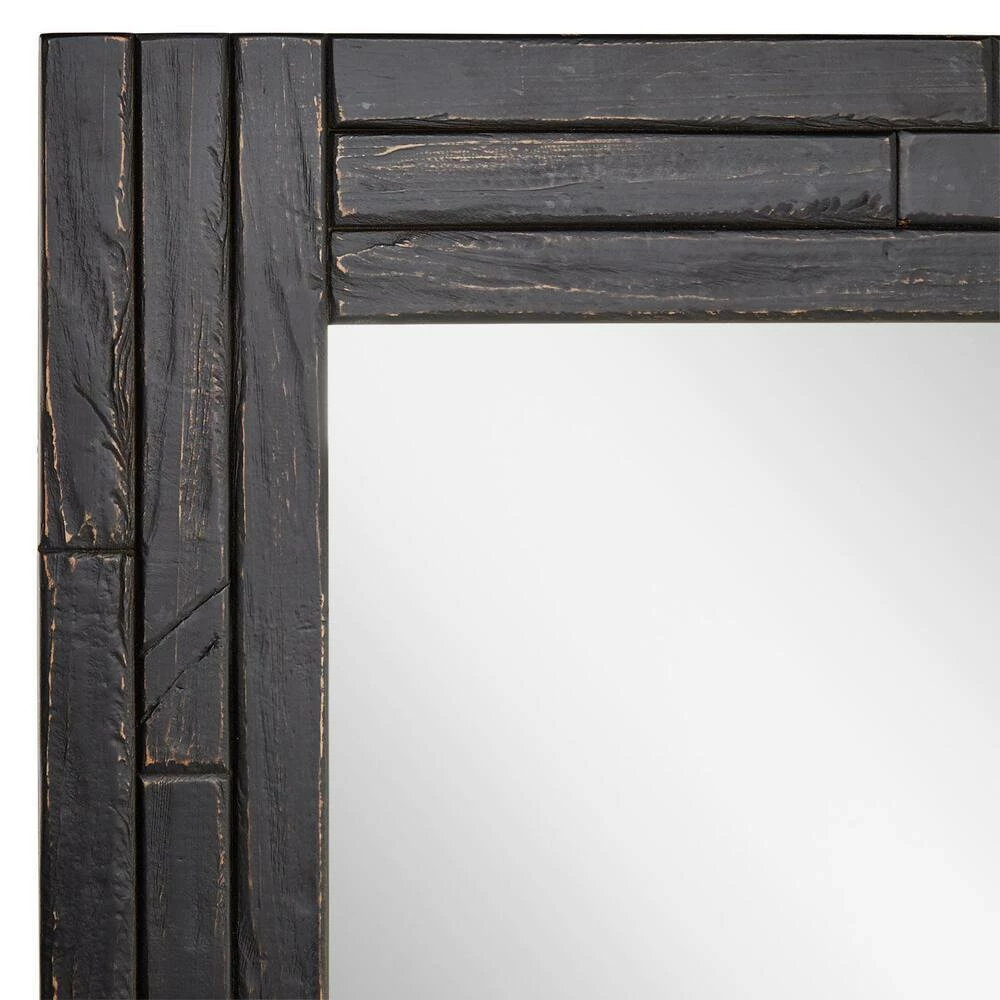Signature Hardware Ansel 36 in. Rectangular Vanity Mirror in Rustic Black 2 Signature Hardware Ansel 36 in. Rectangular Vanity Mirror in Rustic Black - Image 2