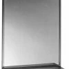 Bobrick 24 x 18 in. Stainless Steel Channel Frame Mirror with Shelf