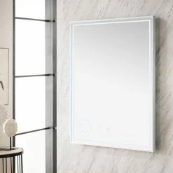 James Martin Vanities 29-1/2 in. Rectangular LED Mirror in Glossy White 9 James Martin Vanities 29-1/2 in. Rectangular LED Mirror in Glossy White -Lotus & Windoware, Inc. Shop Query 1310