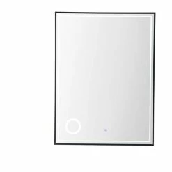 James Martin Vanities 29-1/2 in. Rectangular LED Mirror in Matte Black