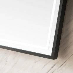 James Martin Vanities 29-1/2 in. Rectangular LED Mirror in Matte Black -Lotus & Windoware, Inc. Shop Query 1315