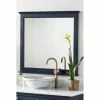 Signature Hardware Keller 24 in. Rectangular Vanity Mirror in Vintage Navy Blue