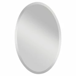 Feiss Infinity 36 in. Oval Mirror in Clear