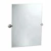 Gatco Marina 23-1/2 x 31-1/2 in. Wall Mount Rectangular Frameless Mirror in Satin Nickel