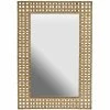 Capital Lighting 26 x 40 in. Rectangular Decorative Mirror in Aged Brass