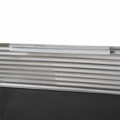 Signature Hardware Moorcroft 29-1/4 x 29-1/4 x 3-1/2 in. Square Decorative Vanity Mirror in Antique Silver Powder Coat -Lotus & Windoware, Inc. Shop Query 1389