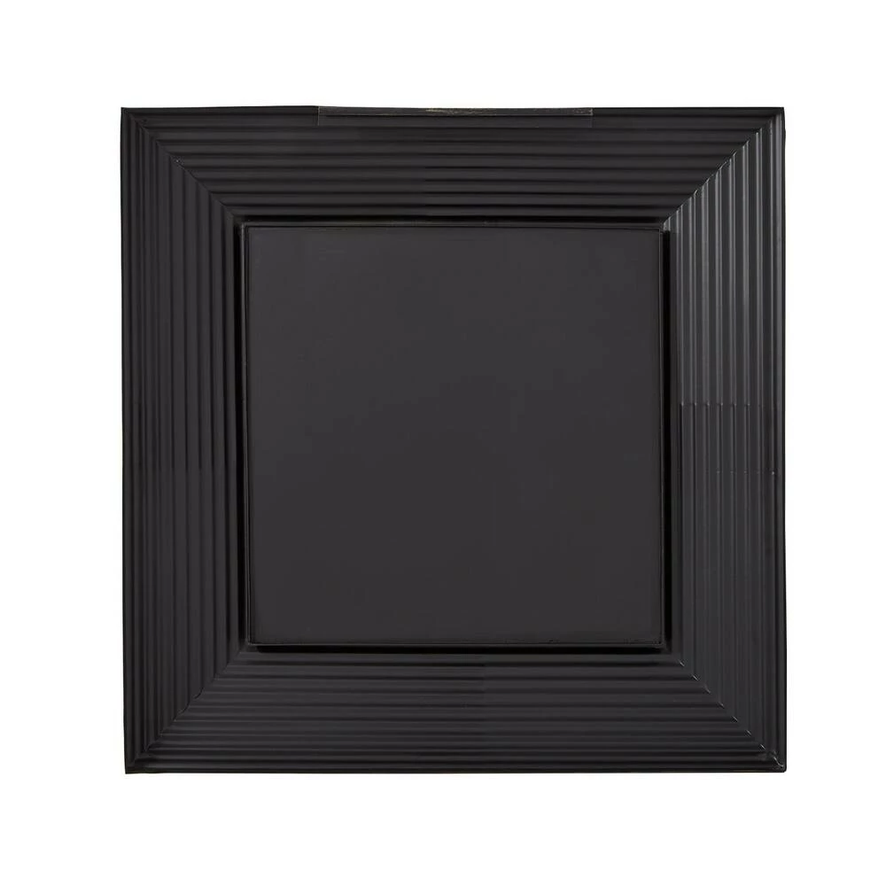 Signature Hardware Moorcroft 29-1/4 x 29-1/4 x 3-1/2 in. Square Decorative Vanity Mirror in Black Powder Coat with Gold Lining 2 Signature Hardware Moorcroft 29-1/4 x 29-1/4 x 3-1/2 in. Square Decorative Vanity Mirror in Black Powder Coat with Gold Lining - Image 2