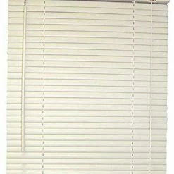 34 x 60 x 1 in. Aluminum Mini Blind in Alabaster