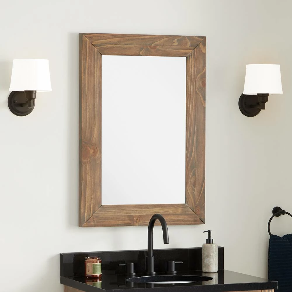 Signature Hardware Maysville 24 in. Rectangular Vanity Mirror in Grey Wash (Set of 2) 4 Signature Hardware Maysville 24 in. Rectangular Vanity Mirror in Grey Wash (Set of 2) - Image 4