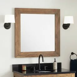 Signature Hardware Maysville 34 in. Square Vanity Mirror in Grey Wash (Set of 2) -Lotus & Windoware, Inc. Shop Query 1448