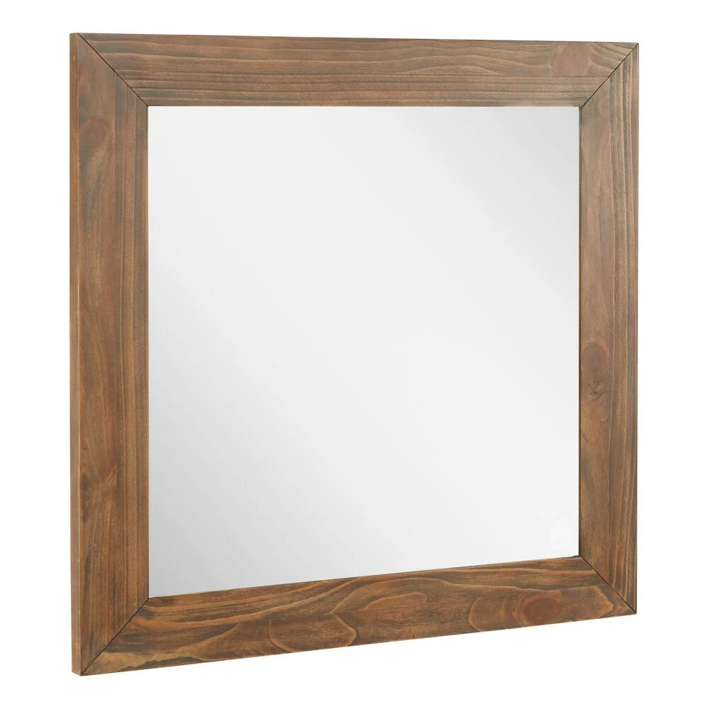 Signature Hardware Maysville 34 in. Square Vanity Mirror in Grey Wash 3 Signature Hardware Maysville 34 in. Square Vanity Mirror in Grey Wash - Image 3