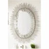 Signature Hardware Malaya 34-1/2 in. Iron Vanity Mirror in Antique Silver
