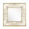 Signature Hardware Emsdale 30 x 30 x 1/2 in. Square Decorative Vanity Mirror in Gold Leaf