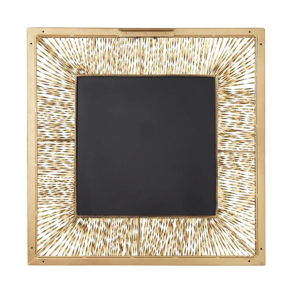 Signature Hardware Emsdale 30 x 30 x 1/2 in. Square Decorative Vanity Mirror in Gold Leaf 2 Signature Hardware Emsdale 30 x 30 x 1/2 in. Square Decorative Vanity Mirror in Gold Leaf - Image 2