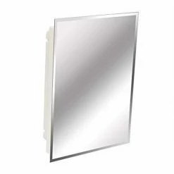 American Pride 58 x 36 in. Framed Rectangle Mirror in White
