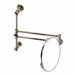 Ginger USA Columnar 14 in. Vanity Mirror in Polished Nickel