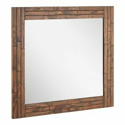 Signature Hardware Ansel 36 in. Rectangular Vanity Mirror in Farmhouse Brown -Lotus & Windoware, Inc. Shop Query 1516