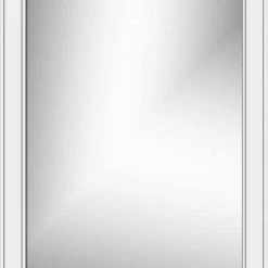 Strasser Woodenworks 32 x 24 in. Framed Wall Mirror in Powder Grey