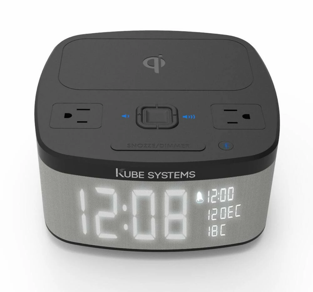 100/240V ABS Multi-Function Audio Alarm Clock with Bluetooth Audio and 2X USB Ports 1 100/240V ABS Multi-Function Audio Alarm Clock with Bluetooth Audio and 2X USB Ports